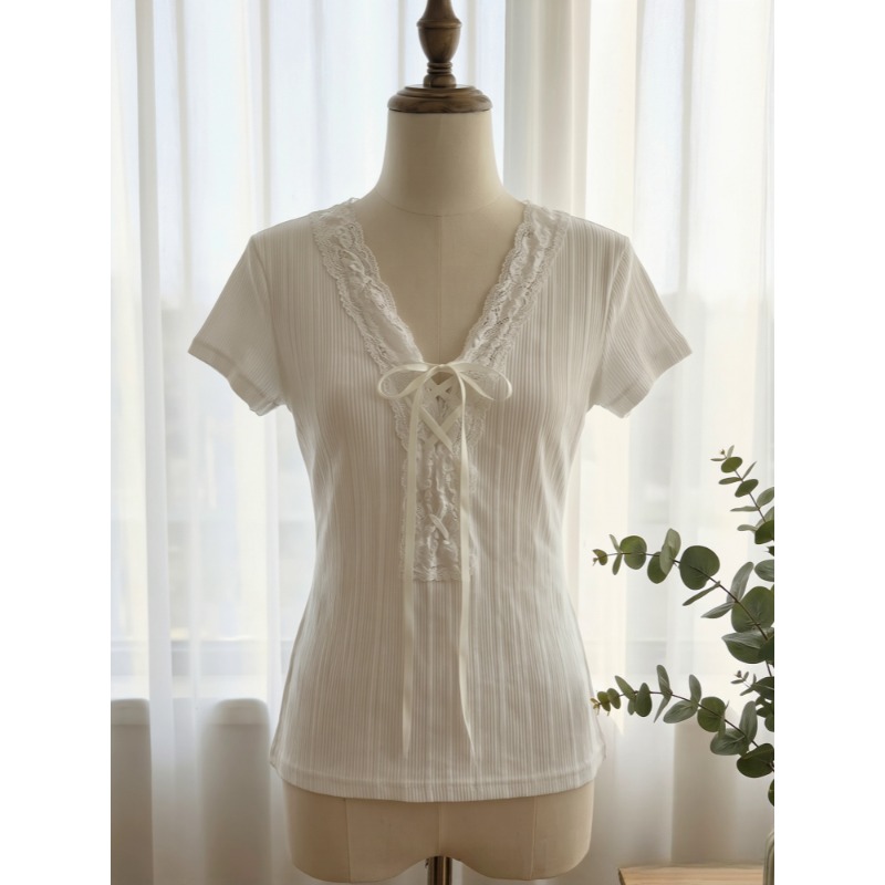 Street Fashion Korean Girl - T-shirt à manches courtes tendance pour