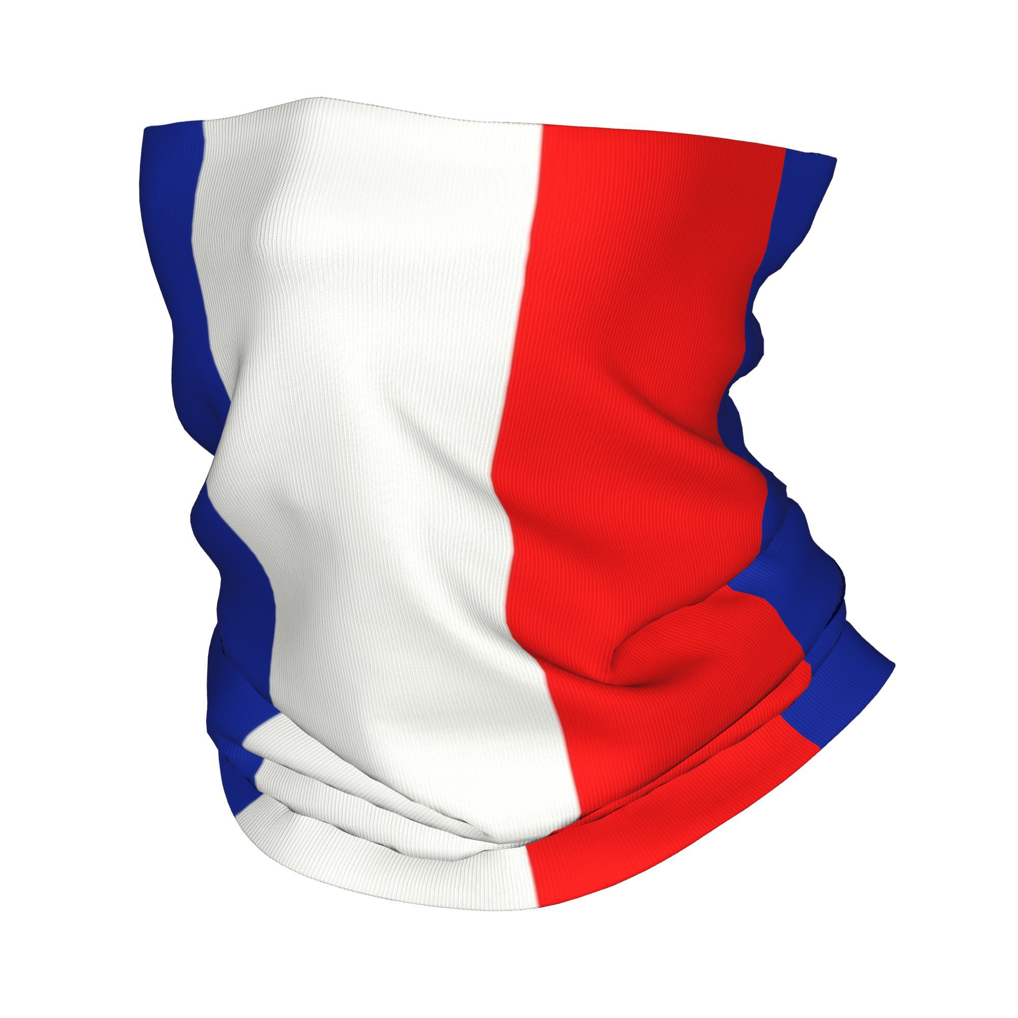 French Street Fashion - Bandana personnalisé drapeau français, chauffe-cou d'hiver