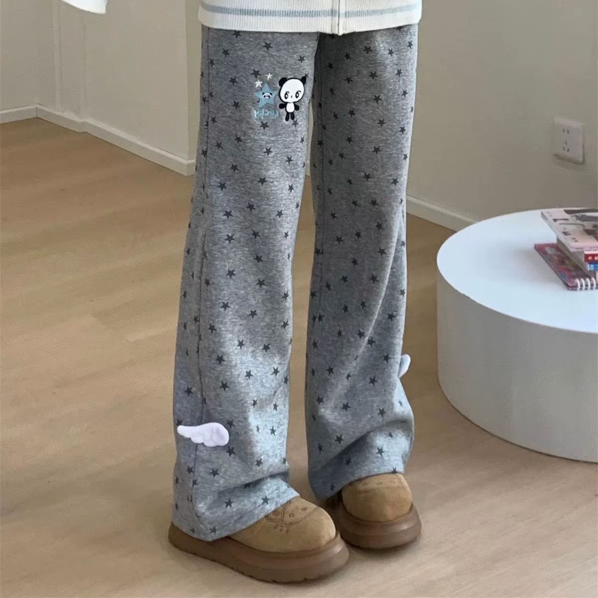 Street Fashion Korean Girl - Pantalon vintage Y2K streetwear japonais Harajuku,