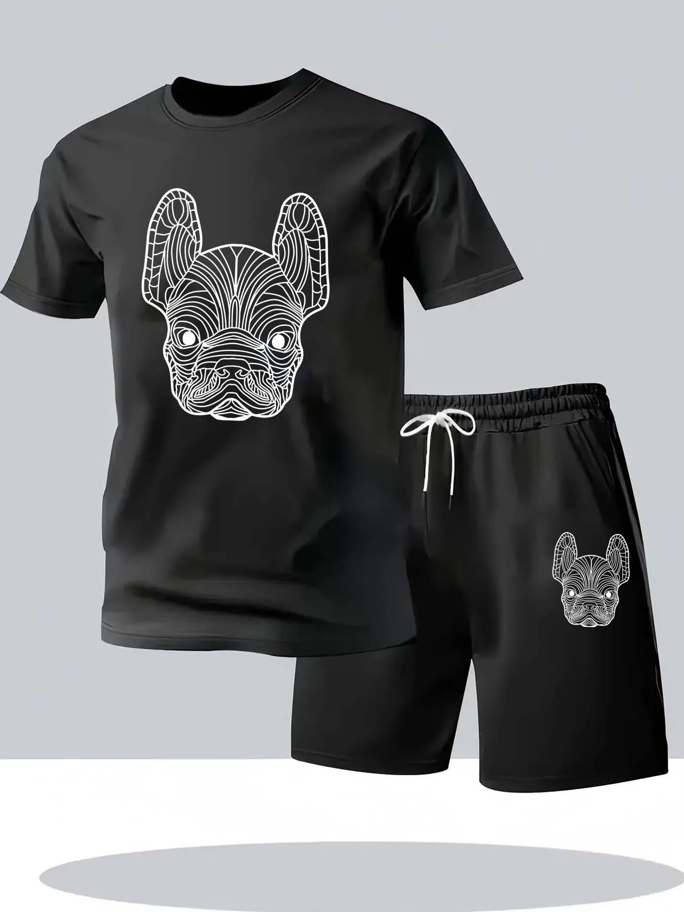 Street Fashion Clothing - Ensemble t-shirt et short à manches