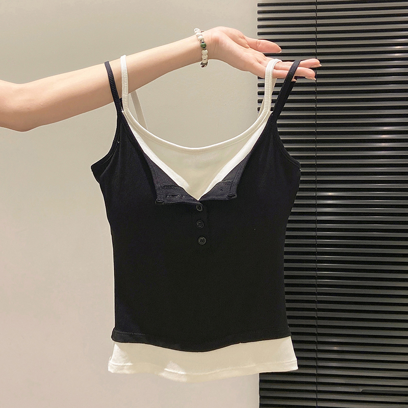 Faux Camisole deux pièces pour - Street Fashion Korean Girl avis et prix
