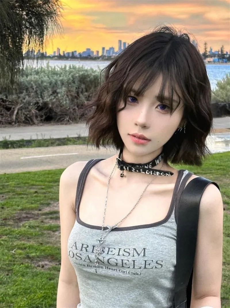 Débardeurs tendance américains - Street Fashion Korean Girl avis et prix