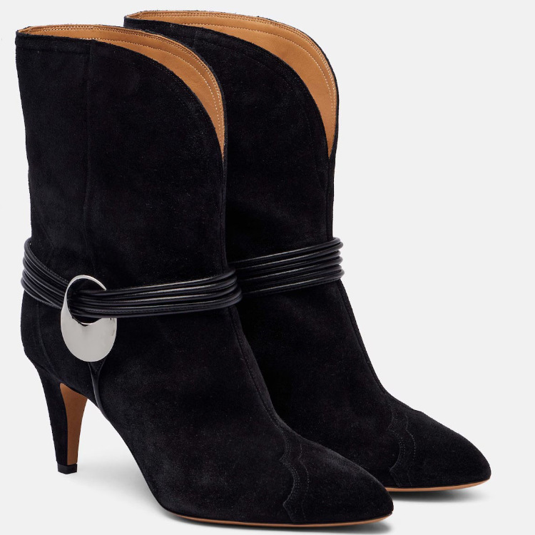 Bottines occidentales en daim  - Street Fashion Look avis et prix