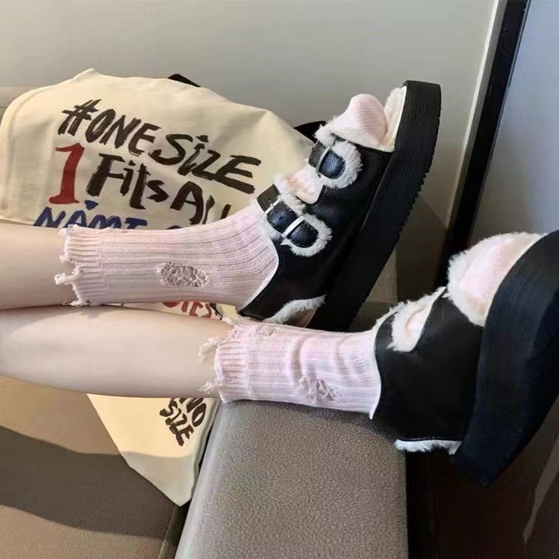 Chaussettes longues en coton p - Street Fashion Korean Girl avis et prix