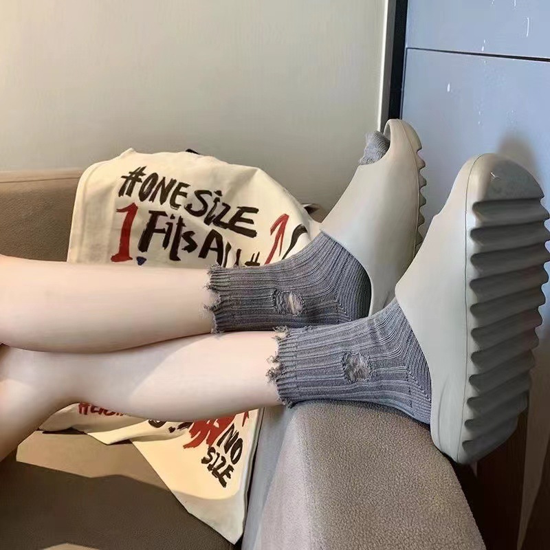 Chaussettes longues en coton p - Street Fashion Korean Girl avis et prix