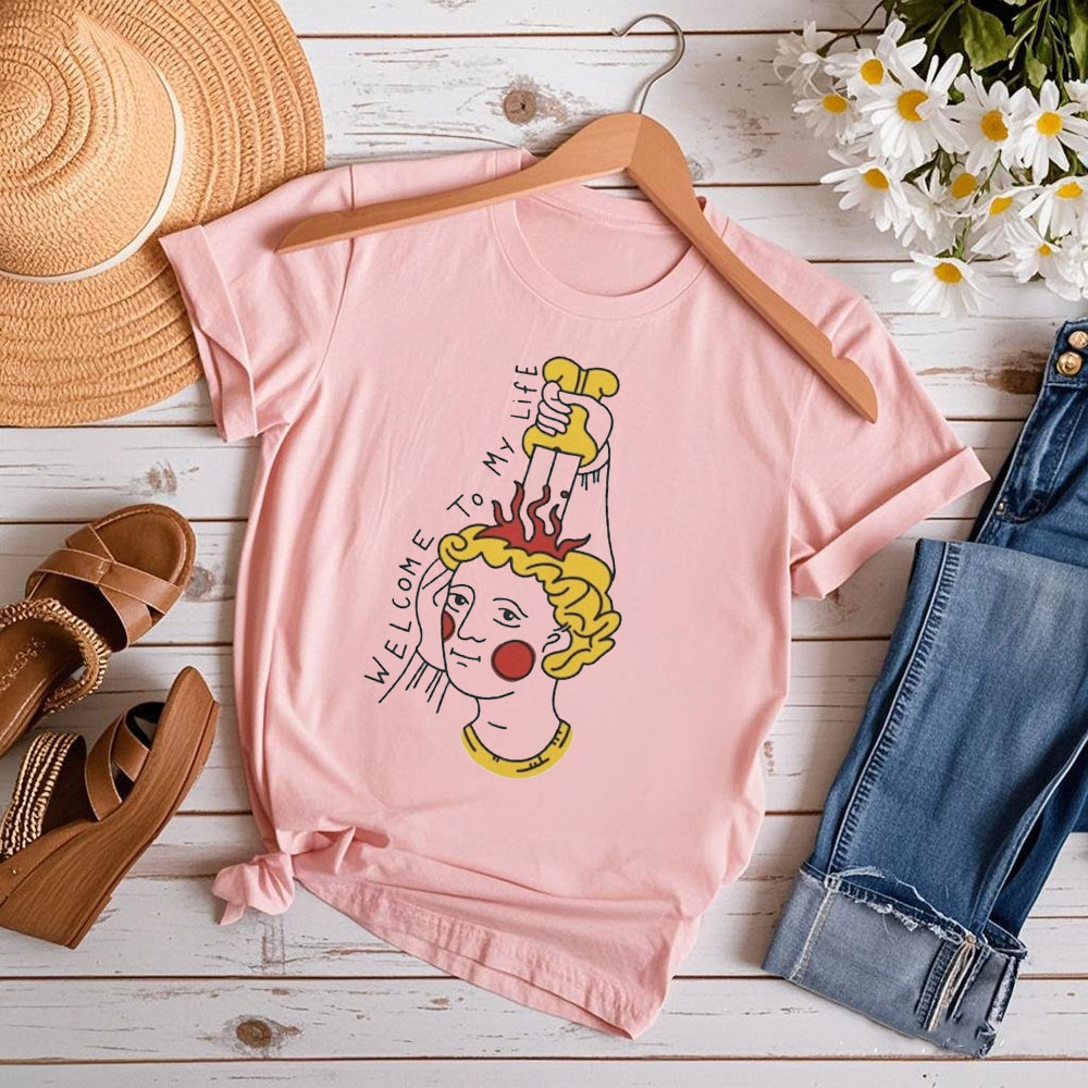 T-shirt d'art médiéval, bienve - Street Fashion History avis et prix