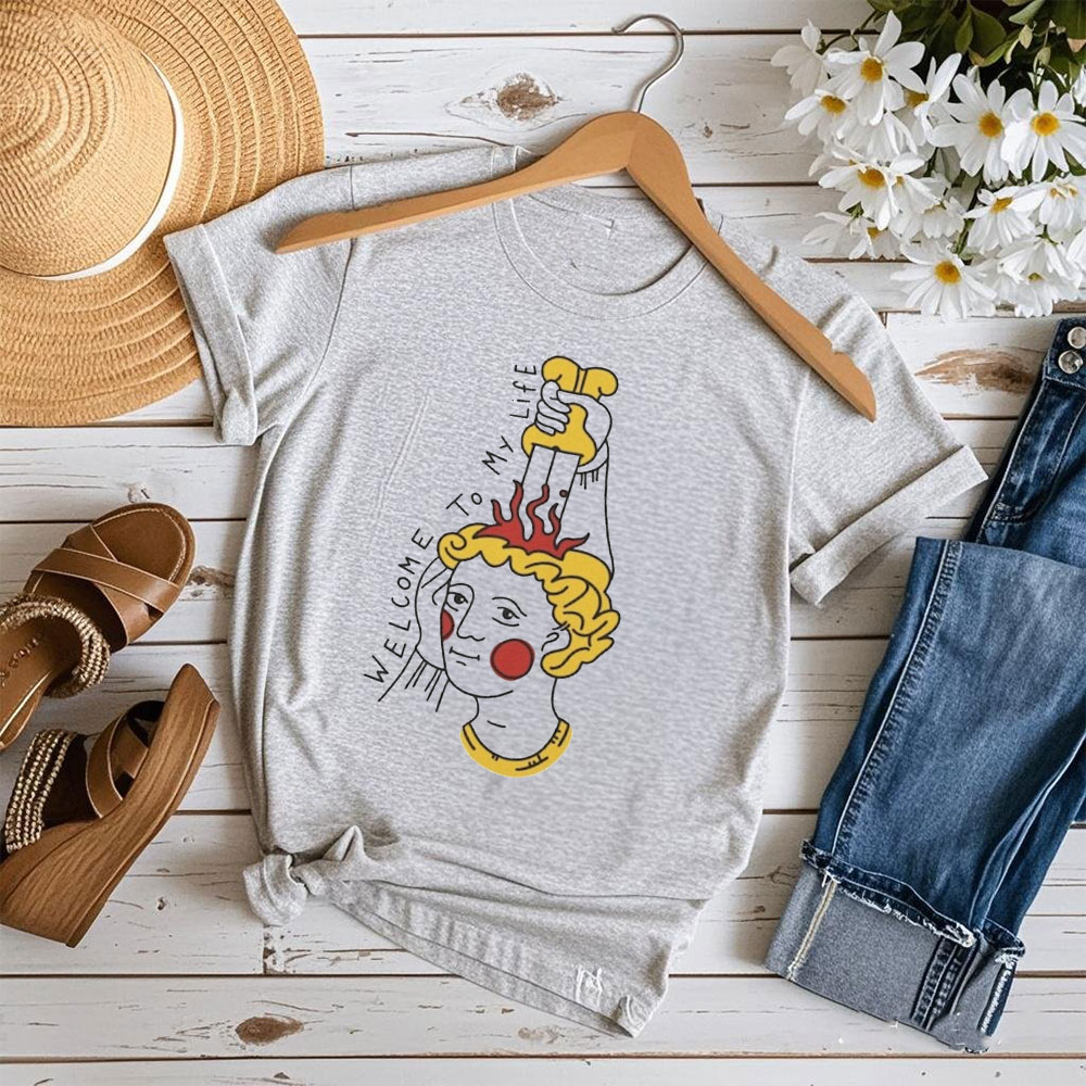 T-shirt d'art médiéval, bienve - Street Fashion History avis et prix