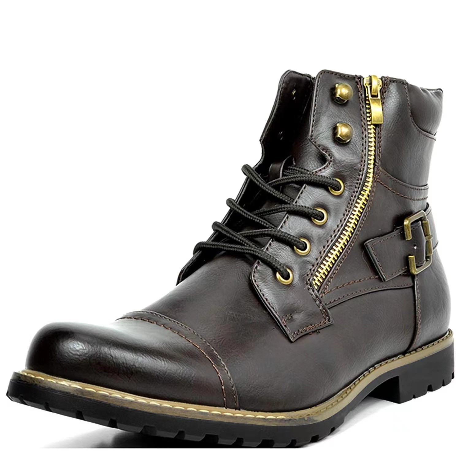 Bottines en cuir multicolores  - Street Fashion Look avis et prix