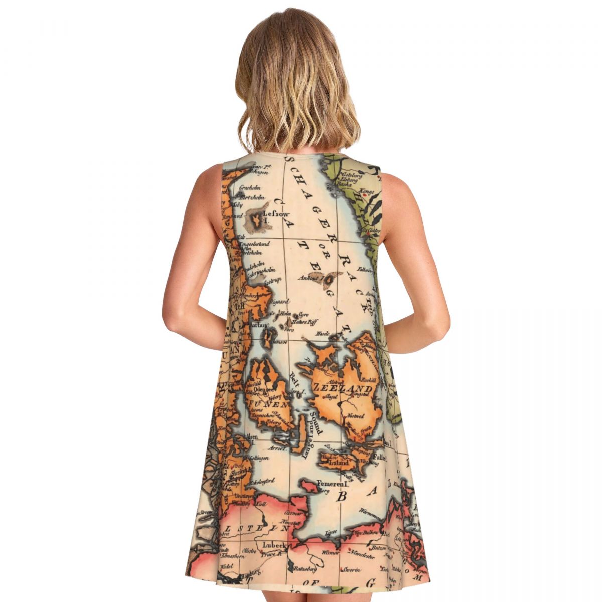 Robe à imprimé carte du monde  - Street Fashion History avis et prix