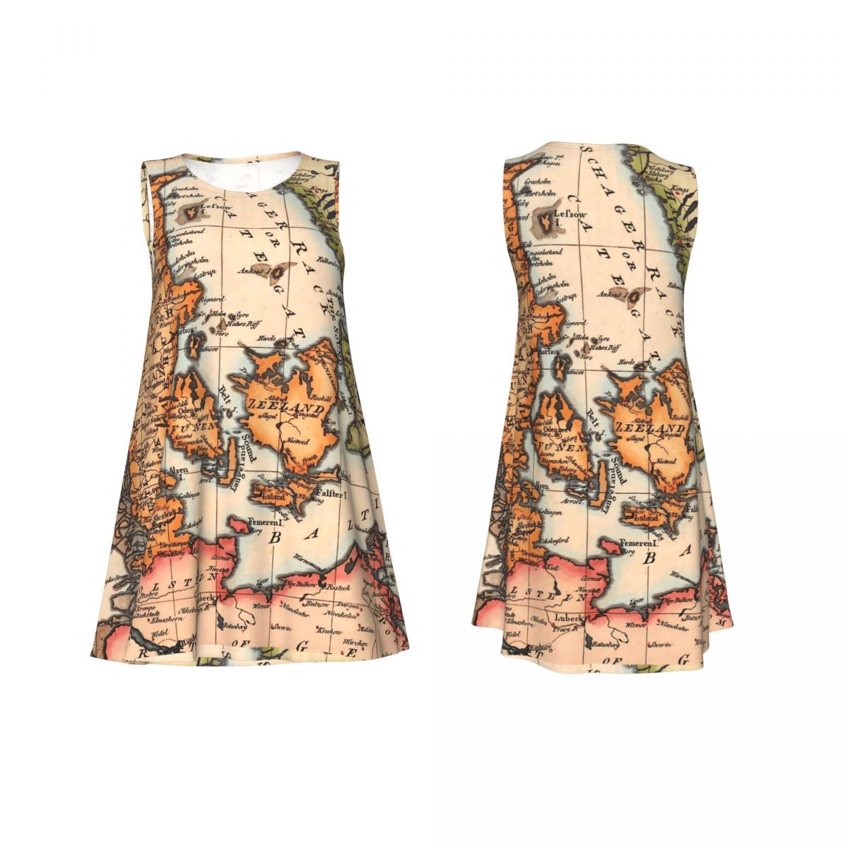 Robe à imprimé carte du monde  - Street Fashion History avis et prix