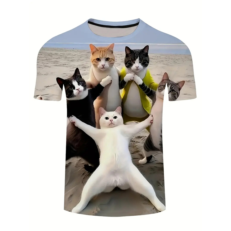 Modèle de chat T-shirt drôle v - Street Fashion Of Japan avis et prix