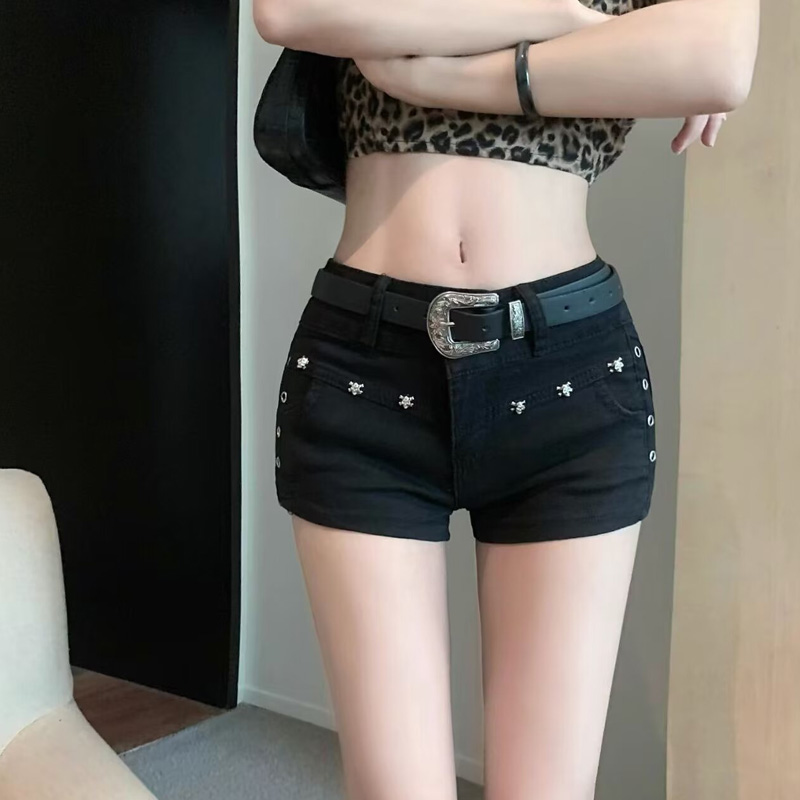 Shorts en jean Y2K taille bass - Street Fashion Korean Girl avis et prix