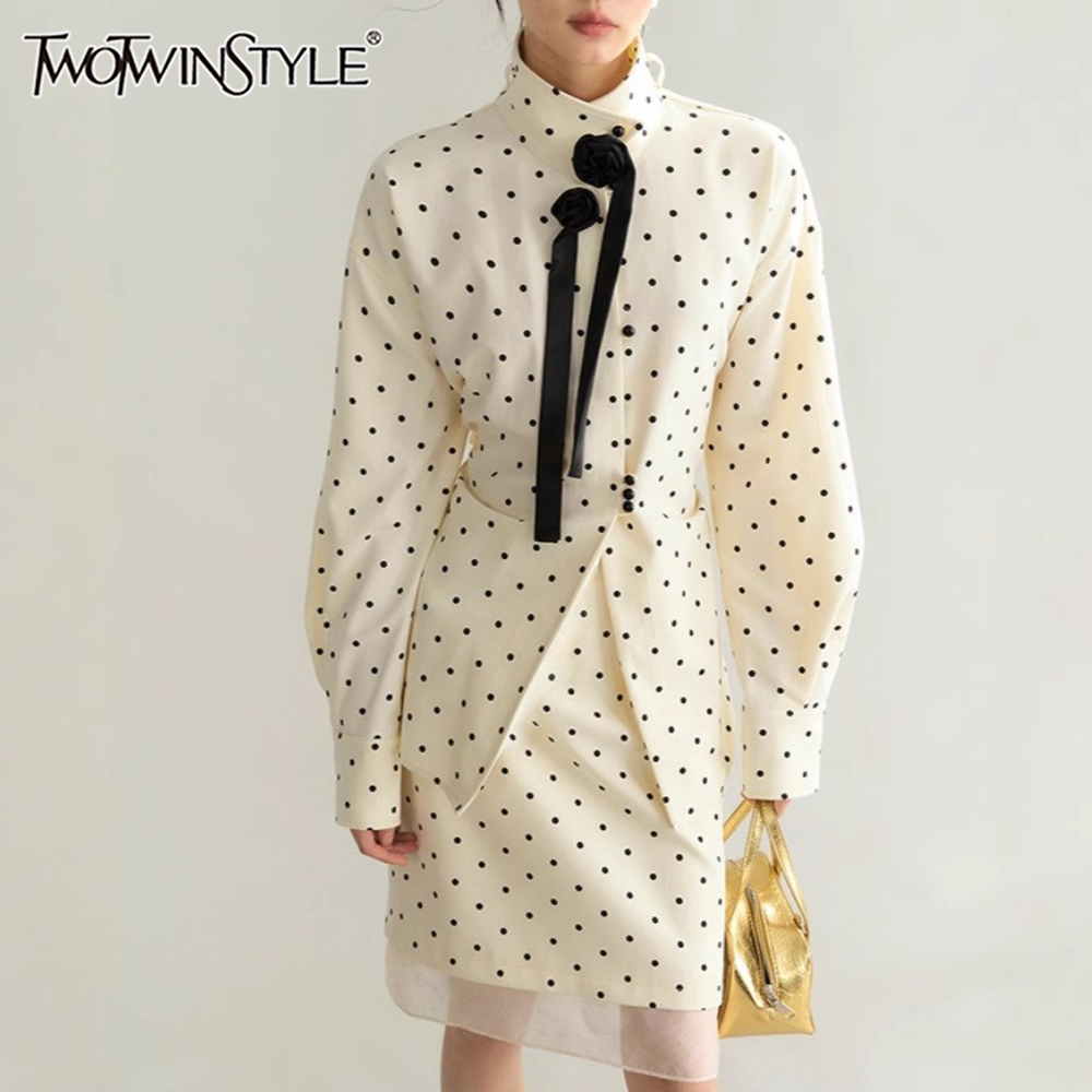 TWOTWINSTYLE Beige épissé poin - French Street Fashion avis et prix