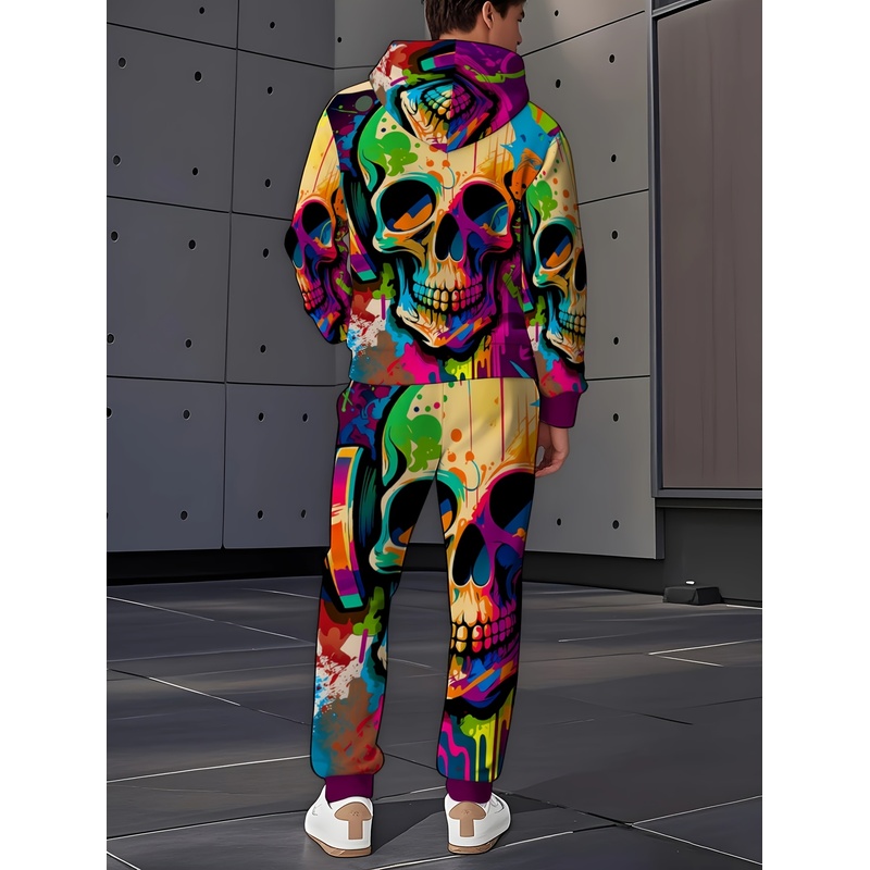 Ensemble à motif squelette ten - Street Fashion Clothing avis et prix