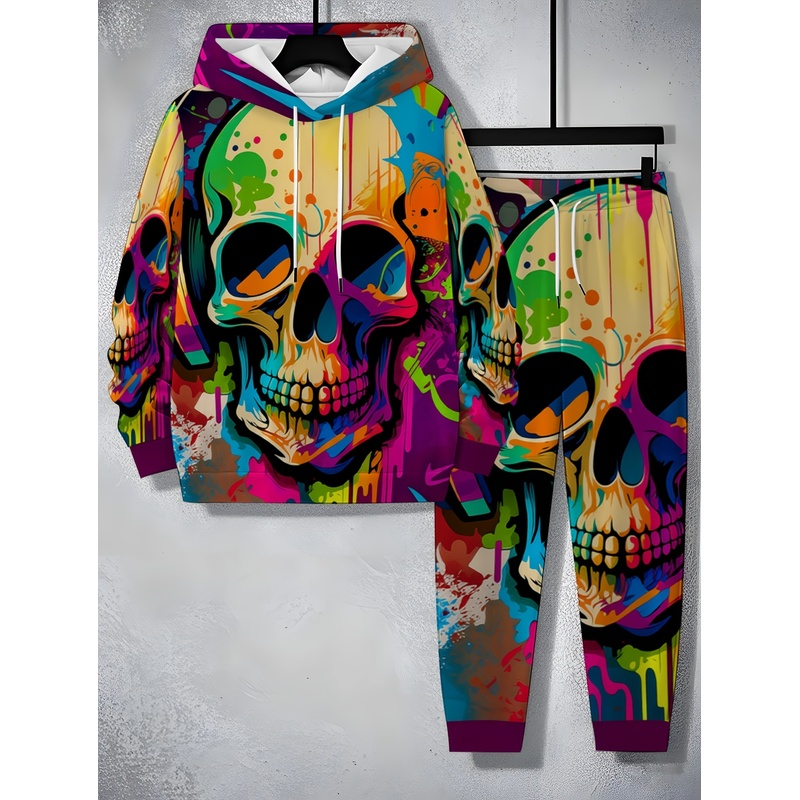 Ensemble à motif squelette ten - Street Fashion Clothing avis et prix