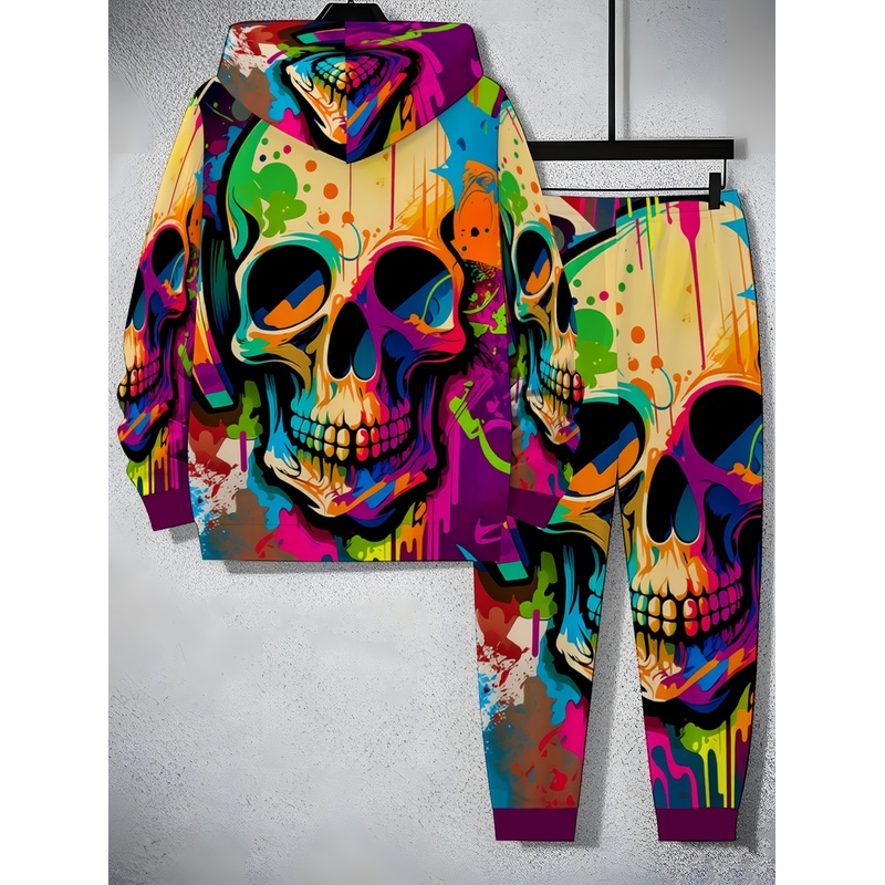 Ensemble à motif squelette ten - Street Fashion Clothing avis et prix