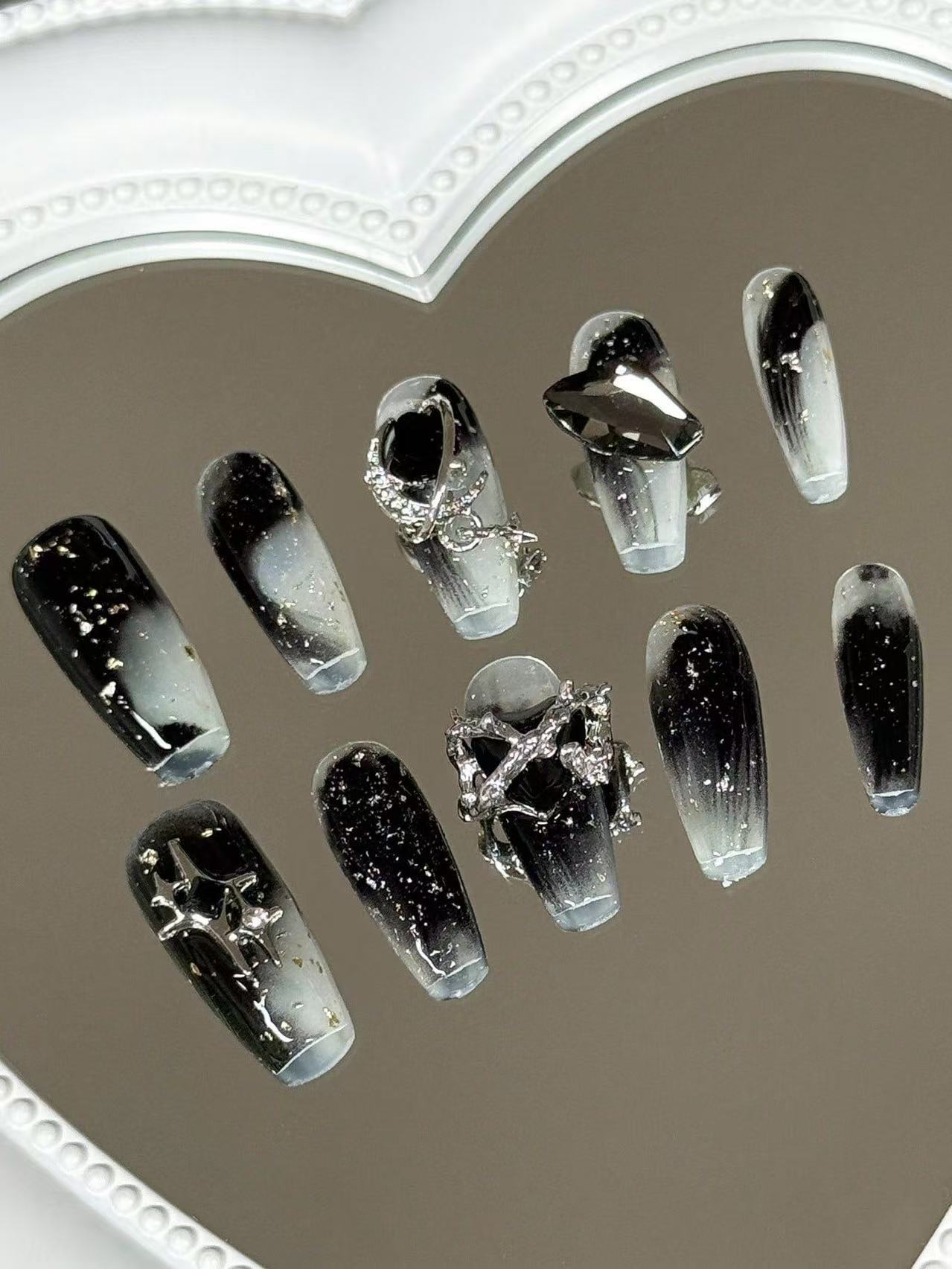 10 faux ongles longs trapézoïd - Street Fashion Look avis et prix